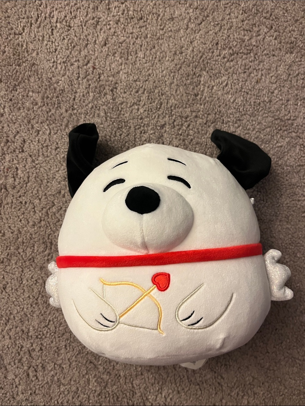 Squishmallows Snoopy Cupid
